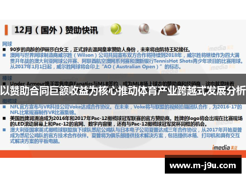 以赞助合同巨额收益为核心推动体育产业跨越式发展分析 以赞助合同巨额收益为核心推动体育产业跨越式发展分析
