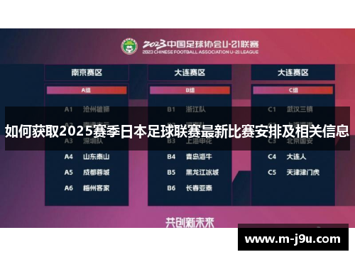 如何获取2025赛季日本足球联赛最新比赛安排及相关信息 如何获取2025赛季日本足球联赛最新比赛安排及相关信息