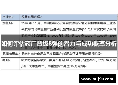 如何评估药厂晋级8强的潜力与成功概率分析 如何评估药厂晋级8强的潜力与成功概率分析